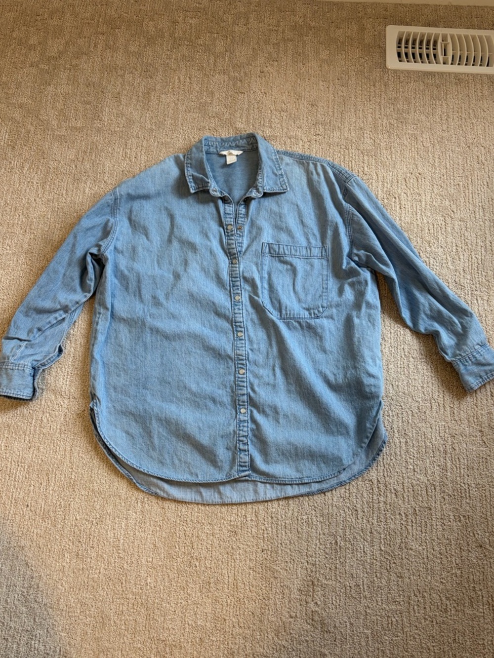 Denim button up shirt